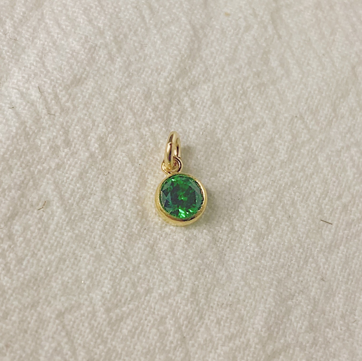 Birthstone CZ Charm