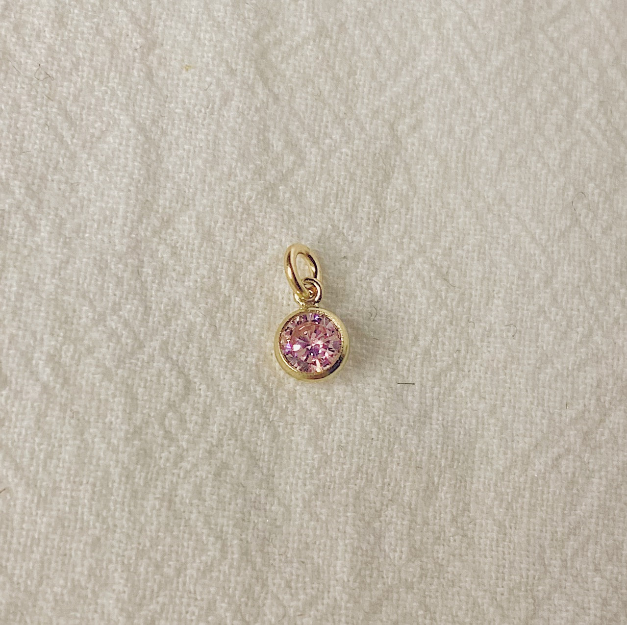 Birthstone CZ Charm