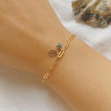Birthstone & Initial Bracelet