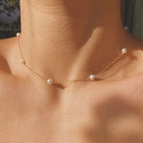 Bella Satellite Pearl Necklace