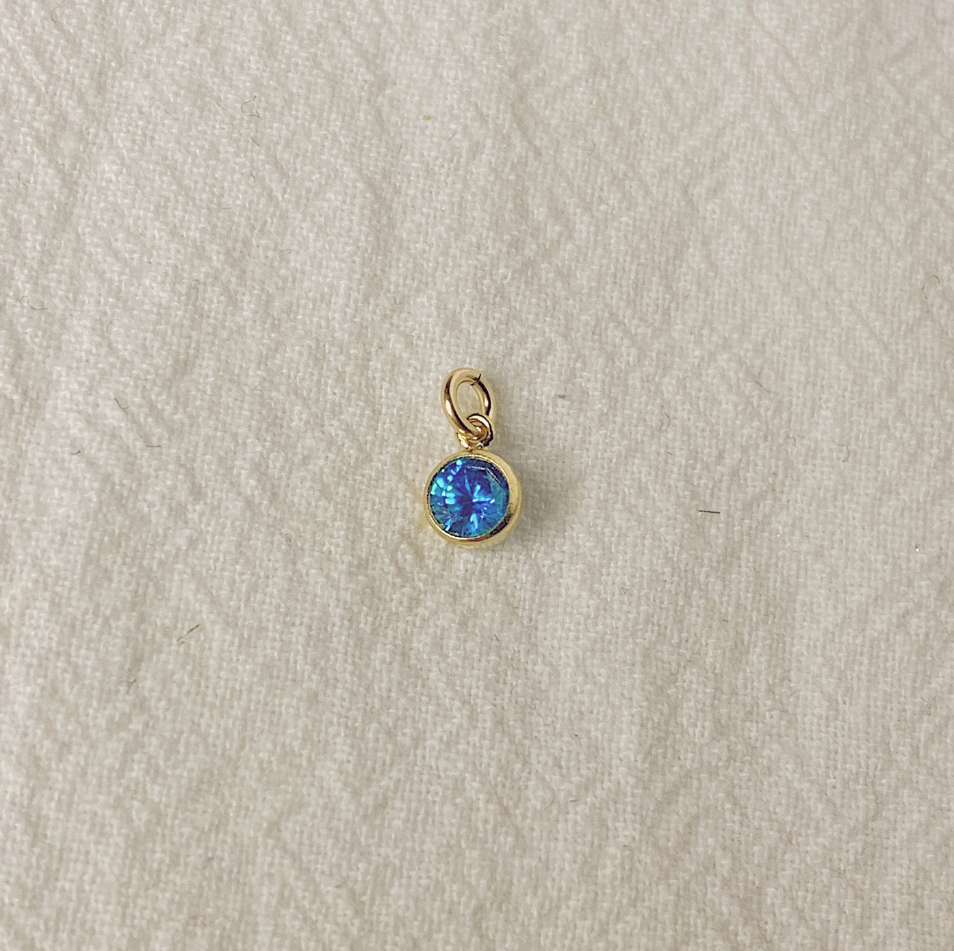 Birthstone CZ Charm