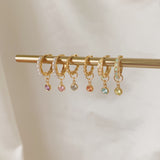 Betty Beaded Huggie Earrings