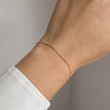 Adaya 14K Solid Gold Snake Chain Bracelet